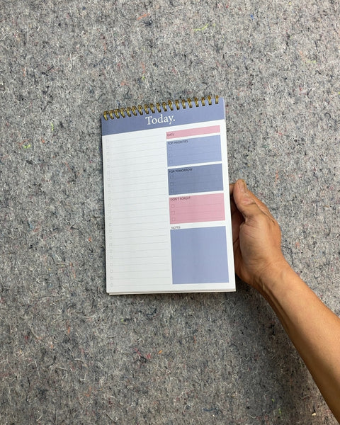 Today. Daily Planner Notepad