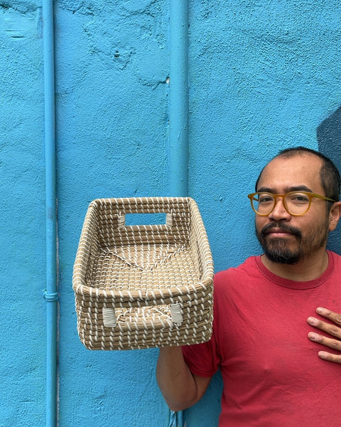 Woven Storage Basket, L12"