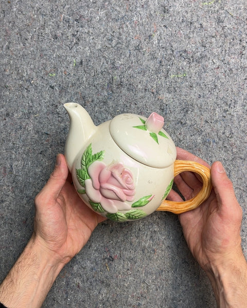 Ceramic Rose Teapot