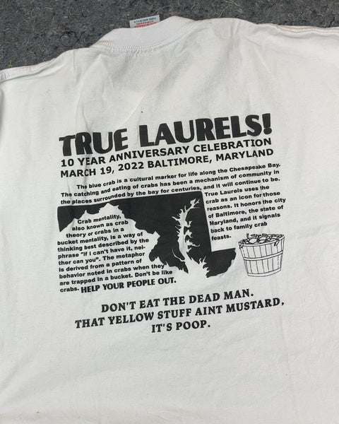 True Laurels 10 Years Anniversary T-Shirt, Size XL