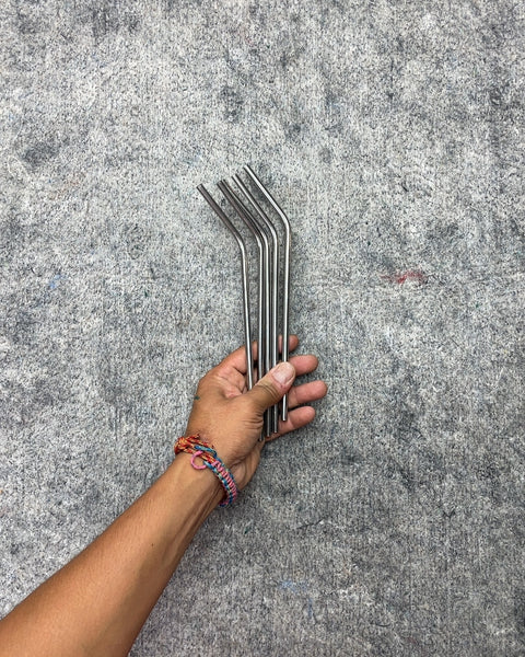 Stainless Steel Bent Drinking Straws