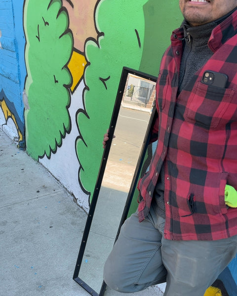 Thin Framed Mirror, 8x46"