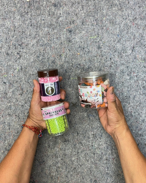 Assorted Candy Sprinkles and Toppings Set