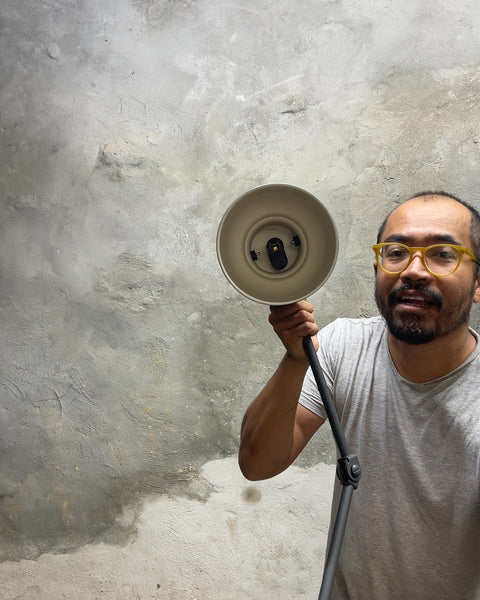 Gray Adjustable Desk Lamp