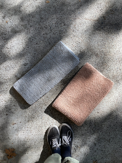 Set Of Two Bathroom Rugs, 33x20”