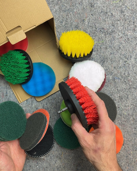 Drill Brush and Polishing Pad Set