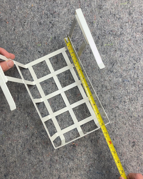 White Under Shelf Storage Basket, 10" Long