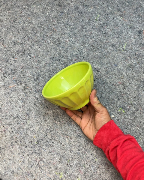 Lime Green Ceramic Bowl
