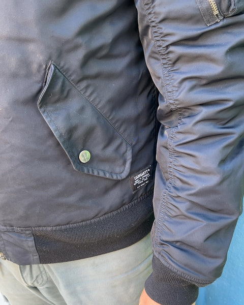 Carhartt Black Bomber Jacket, Size S