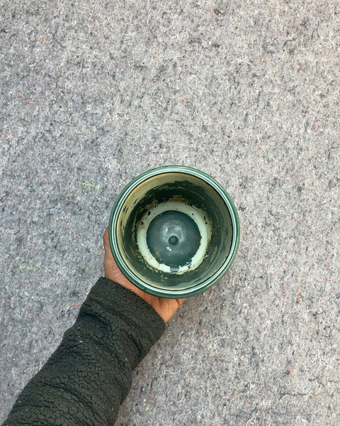 Green Ceramic Planter