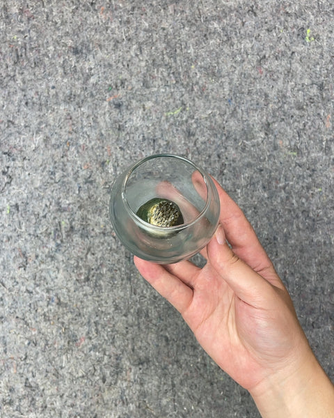 Glass Bowl with Flower Frog