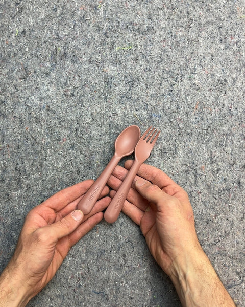 Mushie Fork and Spoon Set