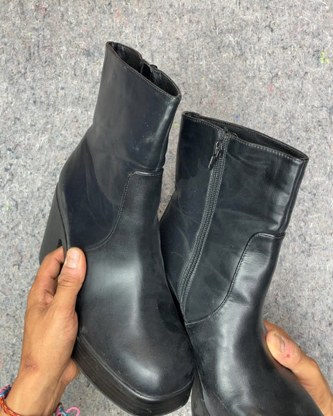 Basement-esque Wild Pair Platform Boots, Size 10