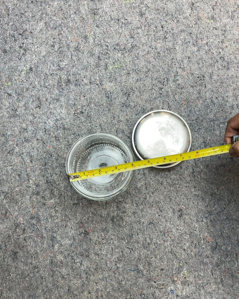 Glass Storage Jar with Metal Lid