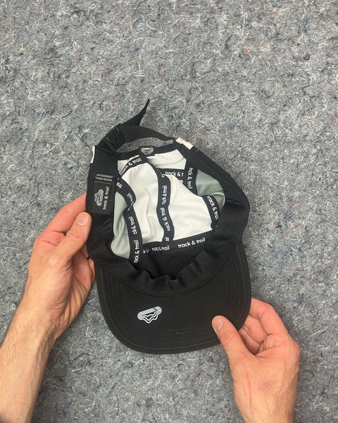 Track & Trail Black and White Cap, One Size Adjustable