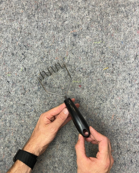 Black Handle Potato Masher