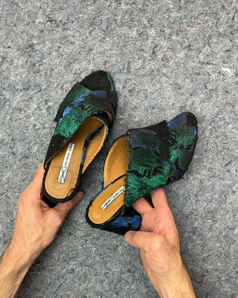 & Other Stories Jacquard Fabric Mules, Size 39