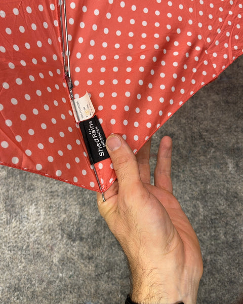 ShedRain Polka Dot Compact Umbrella