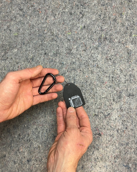 Black Compass with Carabiner Clip