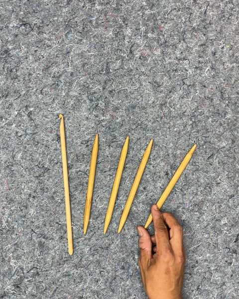 Bamboo Crochet Hooks Set