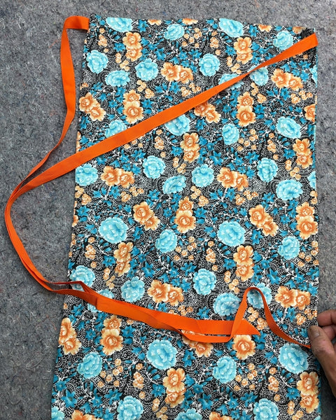 Floral Pattern Drawstring Bag