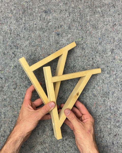 Wooden Shelf Brackets, 8"