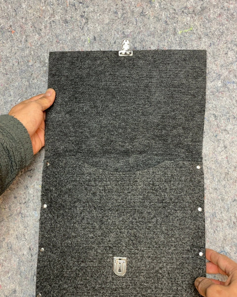 Gray Felt Portfolio Case, 10x12"