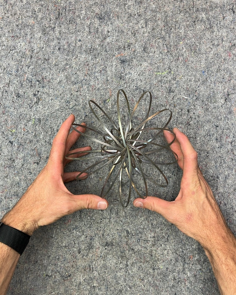 Metal Toroflux Flow Ring Toy