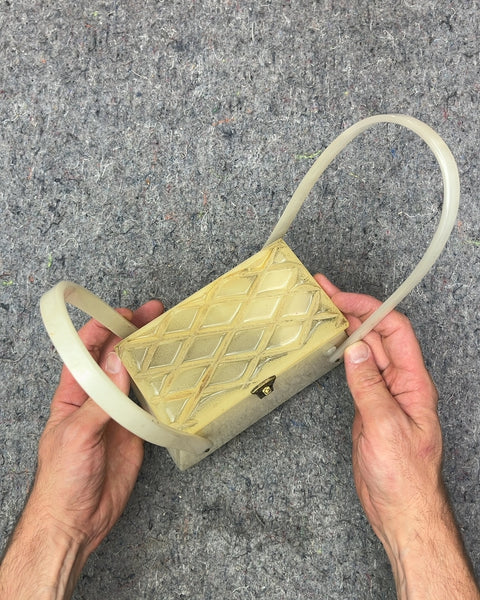 Vintage 1950s Box-style Lucite Handbag