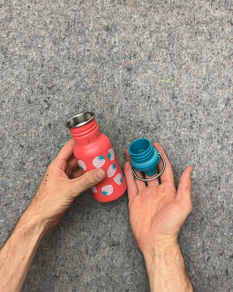 Klean Kanteen Strawberry Print Kids Water Bottle