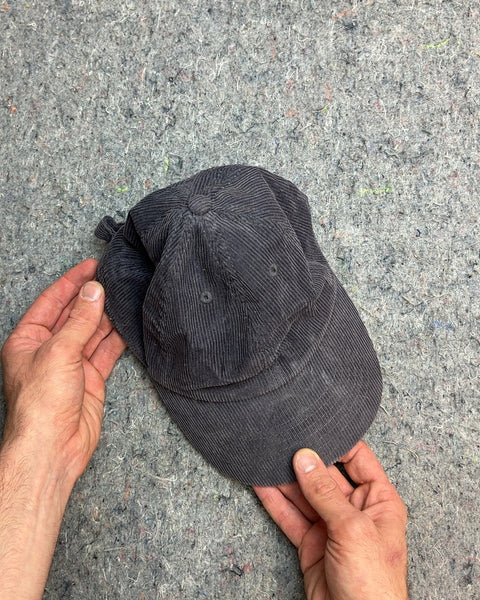 Gray Corduroy Baseball Cap