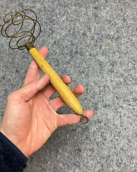 Vintage Wire Whisk with Wood Handle