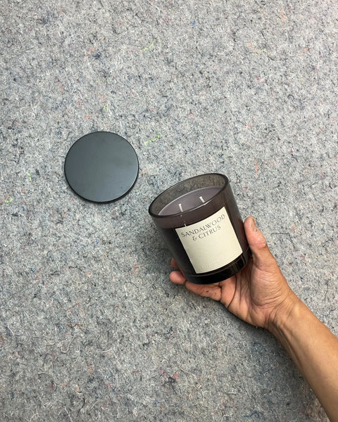 Sandalwood & Citrus Scented Candle