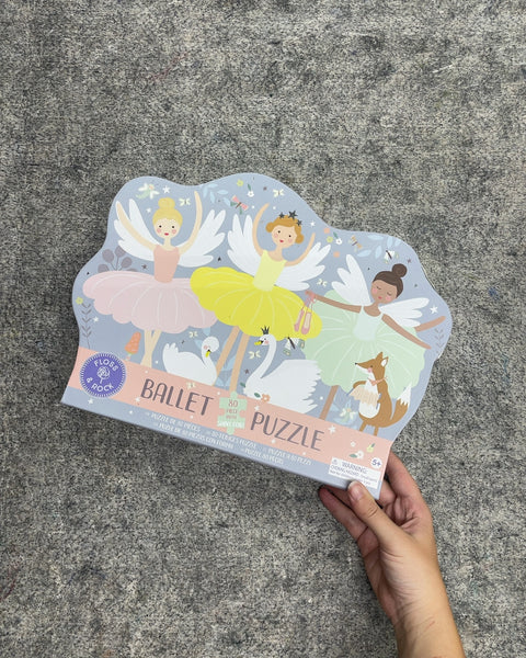 Floss & Rock Ballet 80-Piece Shaped Foil Jigsaw Puzzle