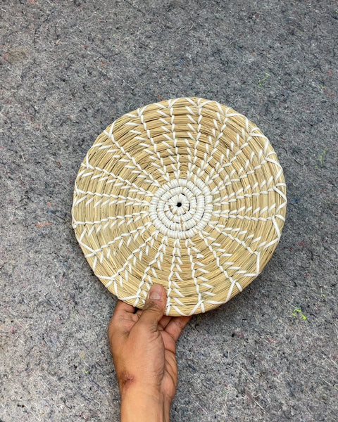 Woven Straw Wall Decor Plate