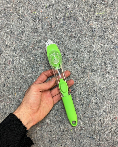 Green Handled Cleaning Brush
