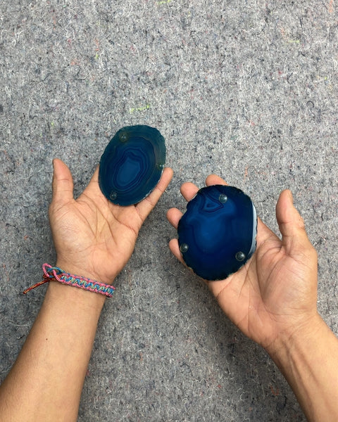 Two Agate Coasters