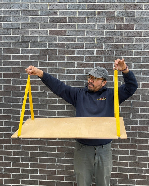 Super Sexy Plywood Hanging Shelf From Georgia, 14.5x35"