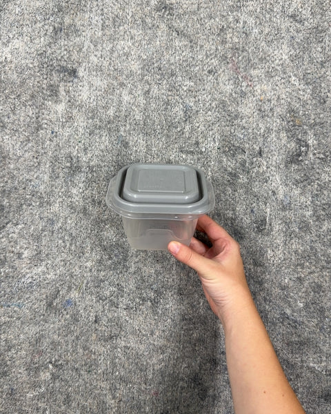 Small Square Plastic Food Container with Lid