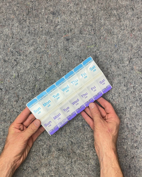 Weekly AM PM Pill Organizer