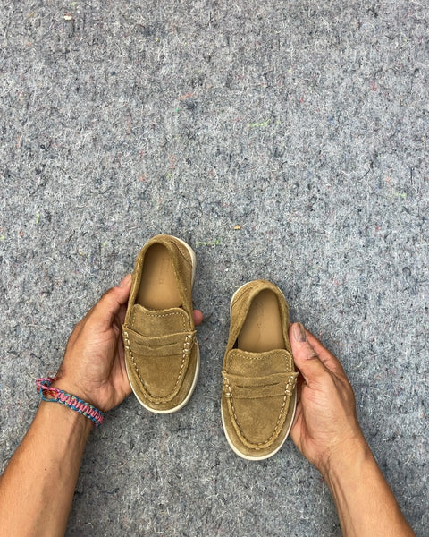 Kids Suede Loafers, Sz Kids 7
