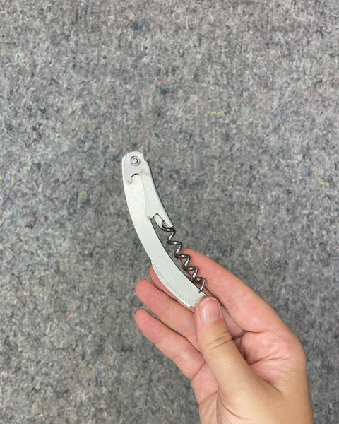 Silver Corkscrew and Bottle Opener