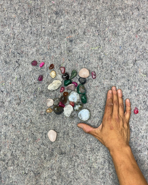 Assorted Tumbled Gemstones and Rocks