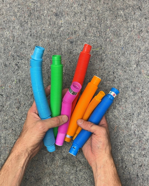 Colorful Pop Tubes Fidget Toys