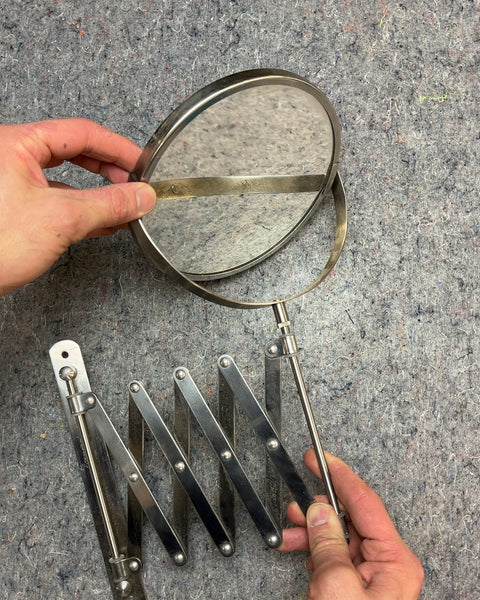 Vintage-style Scissor Accordion Wall Mount Mirror