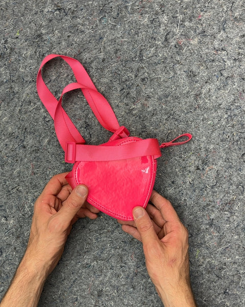 Pink Sequin Heart Fanny Pack