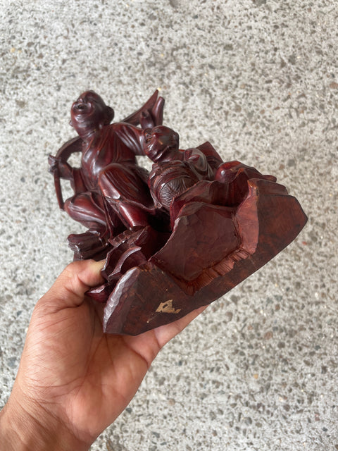 Chinese Handcarved Wood Statue