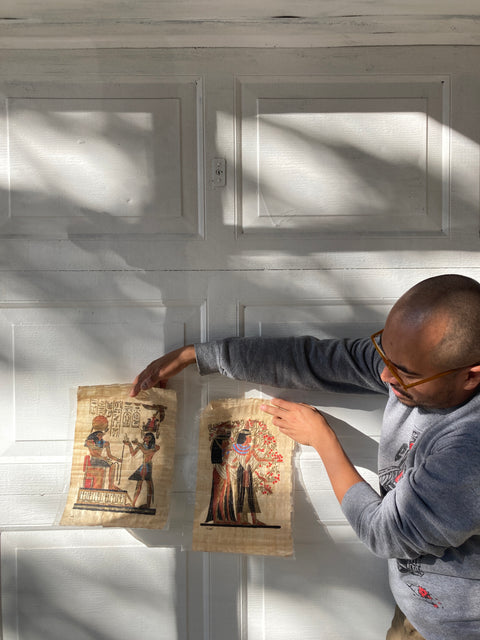 Two Authentic Egyptian Papyrus