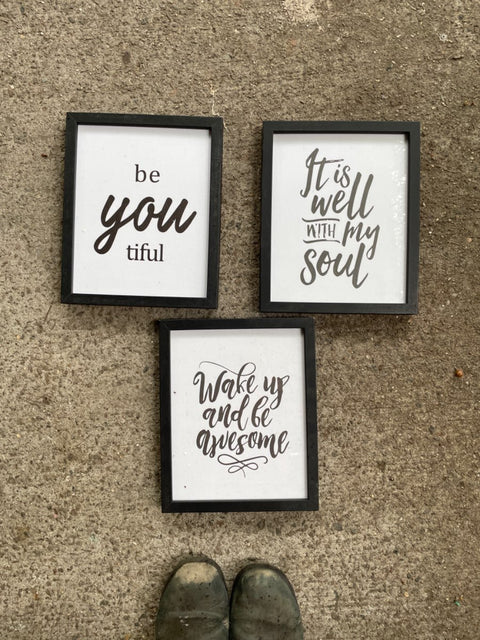 3 Frames, 11x9”