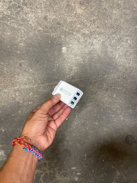 3 Prong USB Charger Adapter